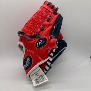 Rawlings‎ T-Ball Glove Basket-Web Design Youth Baseball Glove Red/Navy PL90SN